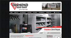 Desktop Screenshot of diamondautobody.com