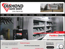 Tablet Screenshot of diamondautobody.com